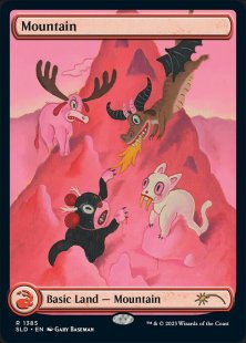 Mountain (#1385) (Featuring: Gary Baseman) (foil) (full art)