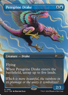 Peregrine Drake (#1488) (The Beauty of the Beasts) (foil) (borderless)