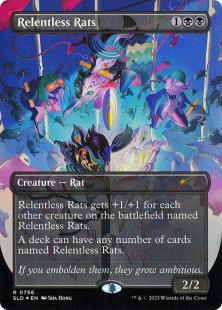 Relentless Rats (#756) (foil) (borderless)