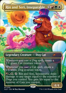 Rin and Seri, Inseparable (#1230) (The '90s Binder Experience) (foil) (borderless)