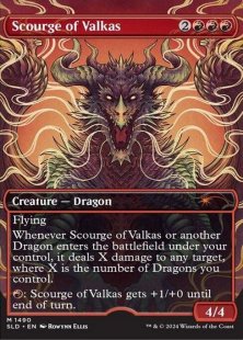 Scourge of Valkas (#1490) (The Beauty of the Beasts) (foil) (borderless)