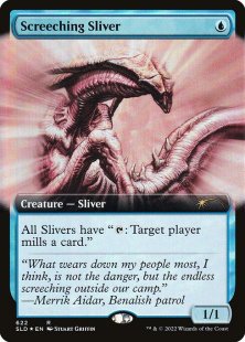 Screeching Sliver (#622) (foil) (extended art)