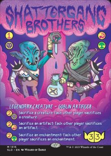 Shattergang Brothers (#1315) (Goblin & Squabblin') (foil) (borderless)