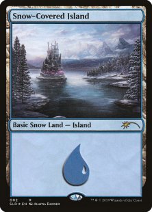 Snow-Covered Island (#002) (Eldraine Wonderland) (foil)