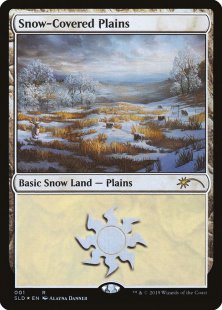 Snow-Covered Plains (#001) (Eldraine Wonderland) (foil)