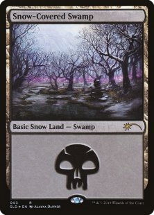 Snow-Covered Swamp (#003) (Eldraine Wonderland) (foil)