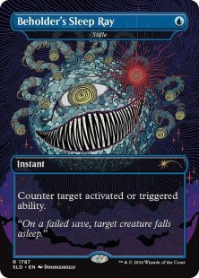 Stifle (#1787) (Death is in the Eyes of the Beholder I) (foil) (borderless)