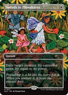 Swords to Plowshares (#1627) (Phoebe Wahl) (foil) (borderless)