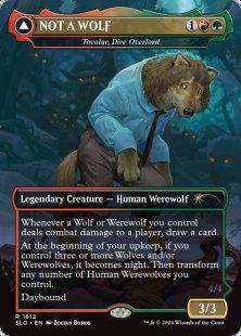 Tovolar, Dire Overlord (#1612) (Featuring: Not a Wolf) (borderless)