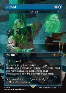 Trickbind (#1774) (Ghostbusters: Slimer) (foil) (borderless)