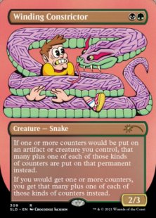 Winding Constrictor (Crocodile Jackson's Monstrous Menagerie) (foil-etched) (borderless)