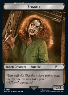 Zombie token (#1357) (The Evil Dead) (foil)