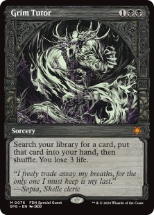 Grim Tutor (FDN) (showcase)