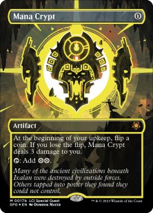 Mana Crypt (#17b) (Neon Ink) (LCI) (foil) (borderless)