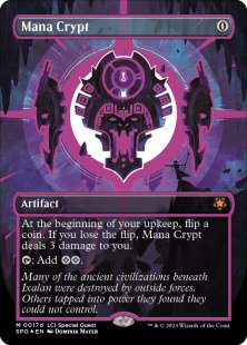 Mana Crypt (#17d) (Neon Ink) (LCI) (foil) (borderless)