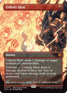 Unholy Heat (DSK) (foil) (borderless)