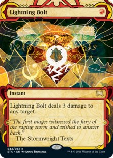 Lightning Bolt (1) (foil-etched) (showcase)