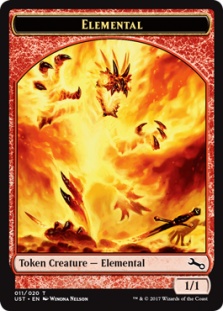 Elemental token (1) (foil) (1/1 full art)