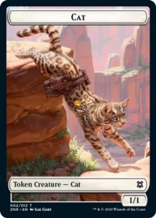 Cat token (foil) (1/1)
