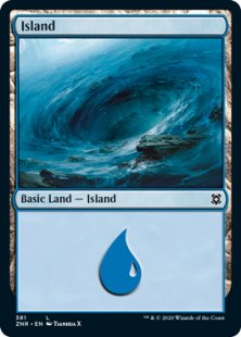 Island (#381) (foil)