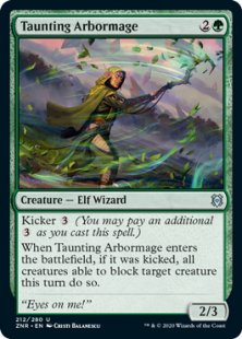 Taunting Arbormage (foil)
