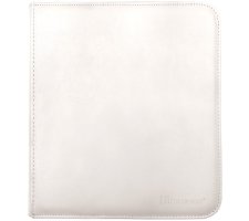 Vivid Pro 12 Pocket Zippered Binder: White