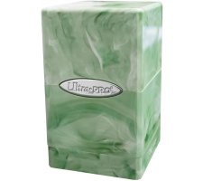 Ultra Pro - Marble Satin Tower Deckbox: Lime Green / White