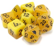 Dice Goblin - Session #1 RPG Dice Set: The Beekeeper (8 stuks)