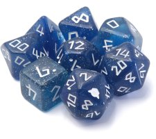 Dice Goblin - Session #1 RPG Dice Set: The Death Knight (8 pieces)