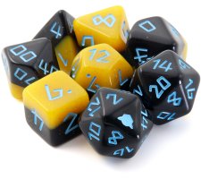 Dice Goblin - Session #1 RPG Dice Set: The Electromancer (8 pieces)