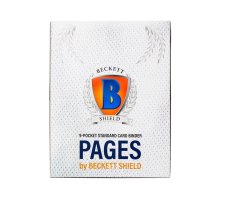 Beckett Shield - 9 Pocket Pages Top Loading: Clear (100 pieces)