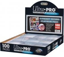 9 Pocket Pages Top Loading Clear Platinum Secure (100 pieces)