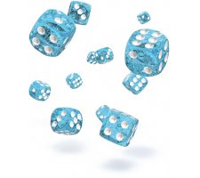Oakie Doakie Dice Set D6 Speckled: Light Blue (36 pieces)