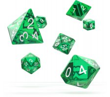Oakie Doakie Dice Set RPG Translucent: Green (7 pieces)