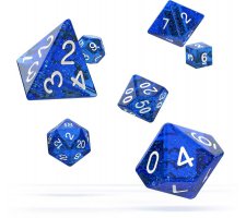 Oakie Doakie Dice Set RPG Speckled: Blue (7 pieces)