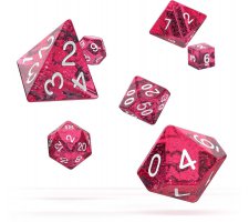 Oakie Doakie Dice Set RPG Speckled: Pink (7 pieces)