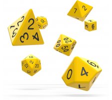 Oakie Doakie Dice Set RPG Solid: Yellow (7 pieces)