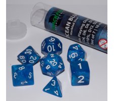 Role Playing Dice Set Ocean Blue (7-delig)