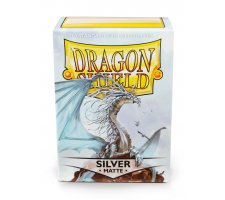 Dragon Shield Sleeves Matte Silver (100 pieces)