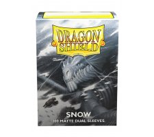 Dragon Shield Sleeves Dual Matte - Snow (100 stuks)