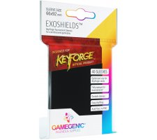 Gamegenic KeyForge Exoshields Tournament Sleeves: Black (40 pieces)
