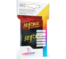 Gamegenic KeyForge Logo Sleeves: Black (40 stuks)