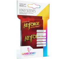 Gamegenic KeyForge Logo Sleeves: Red (40 pieces)