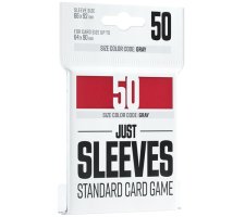 Just Sleeves - Standard Card Game Sleeves: Red (50 pieces)