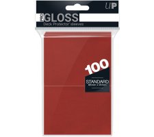 Deck Protectors Gloss Red (100 pieces)