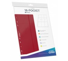 Ultimate Guard 18 Pocket Pages Side Loading Red (10 pieces)