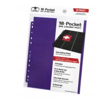 Ultimate Guard - 18 Pocket Pages Side Loading: Purple (10 stuks)