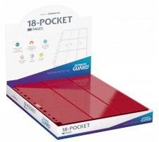 Ultimate Guard 18 Pocket Pages Side Loading Red (50 pieces)