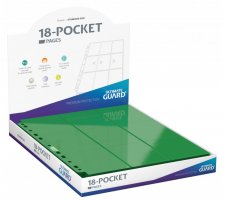 Ultimate Guard - 18 Pocket Pages Side Loading: Green (50 stuks)