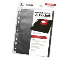 Ultimate Guard 8 Pocket Compact Pages Side Loading Black (10 pieces)